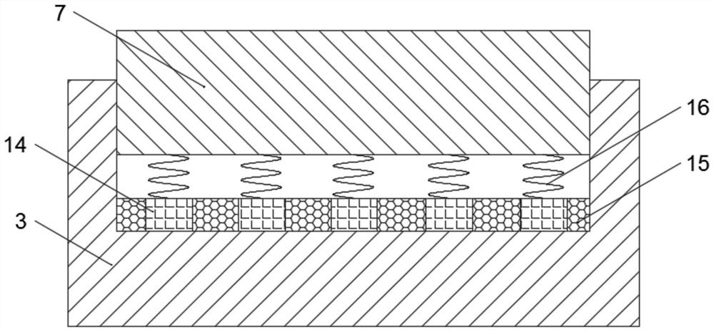 Comb tooth type damping displacement bridge expansion device