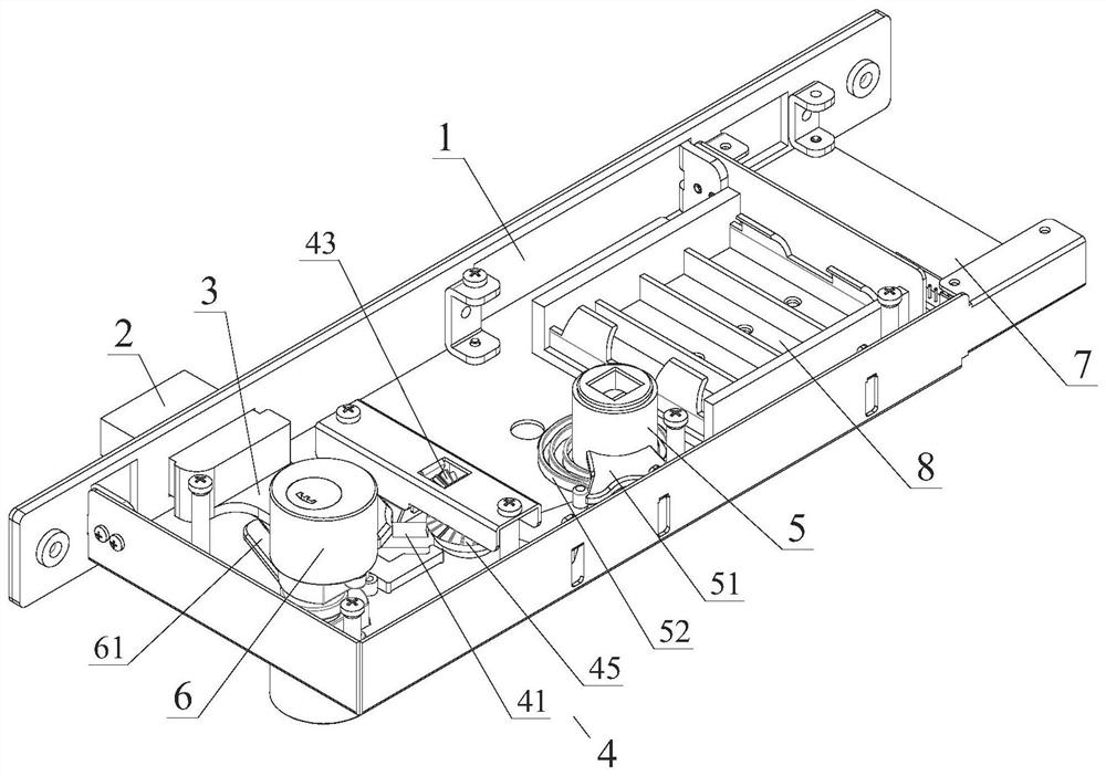 Intelligent door lock structure