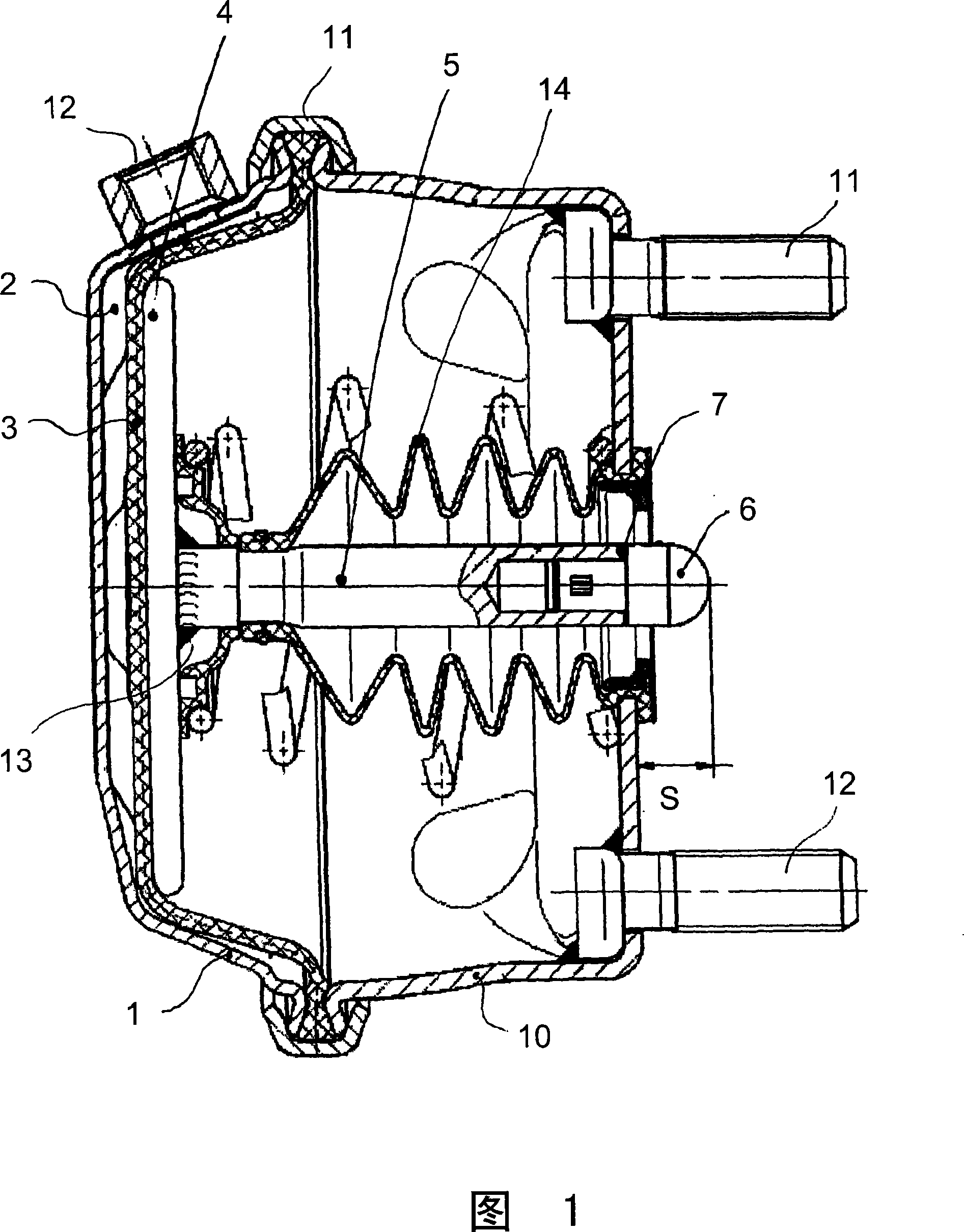 Compressed air brake cylinder