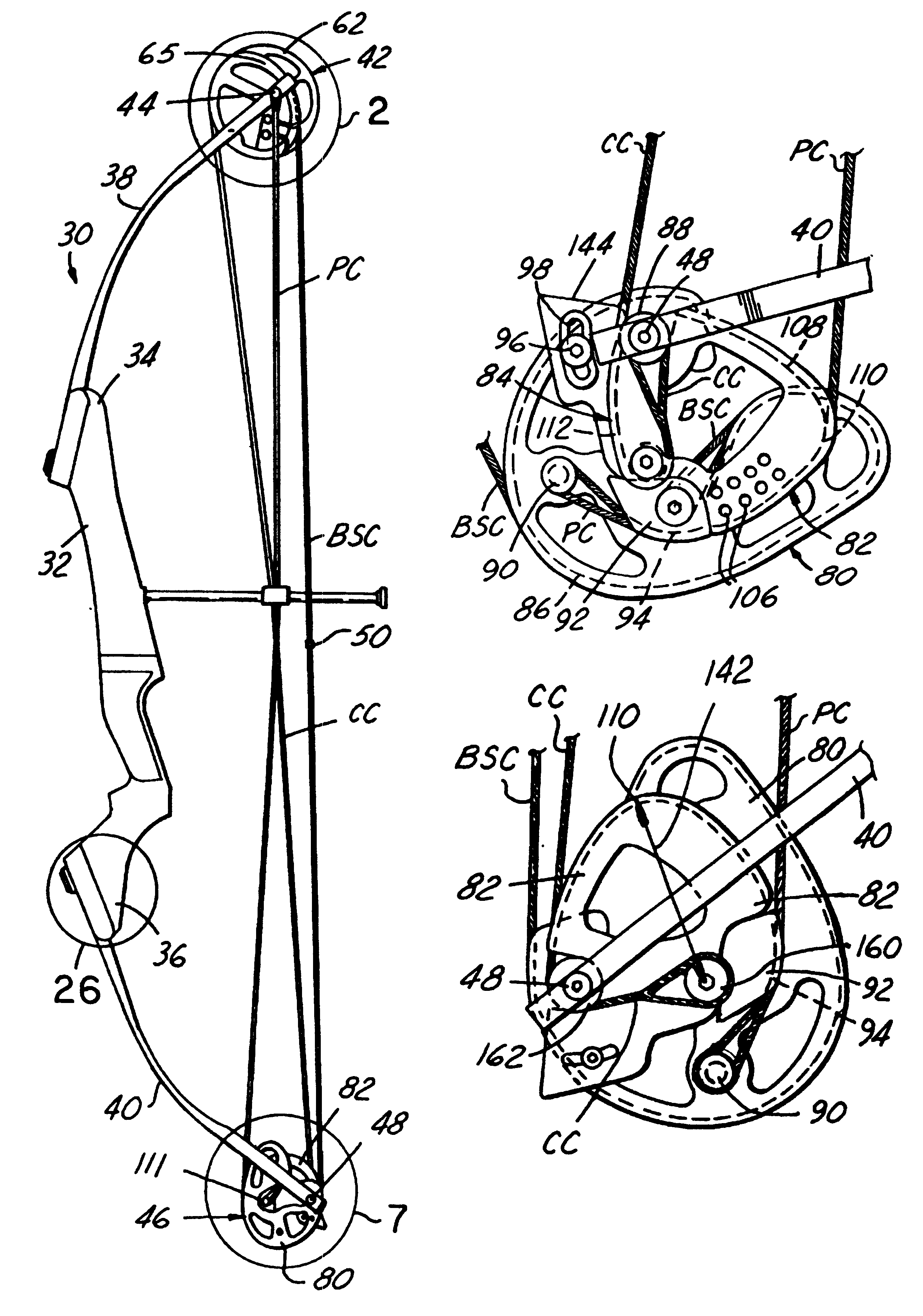 Single-cam compound archery bow