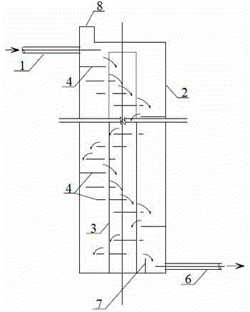 Spiral flow shaft type energy dissipation drop well