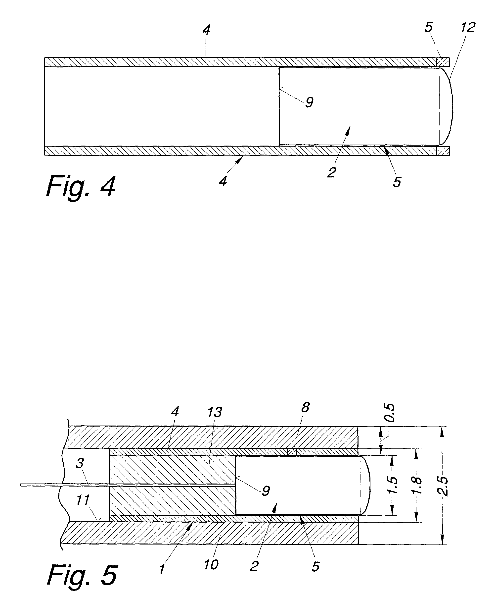 Optical sensor or emitter used for monitoring combustion processes