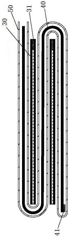 Square lithium-ferrous disulfide battery and its preparation method