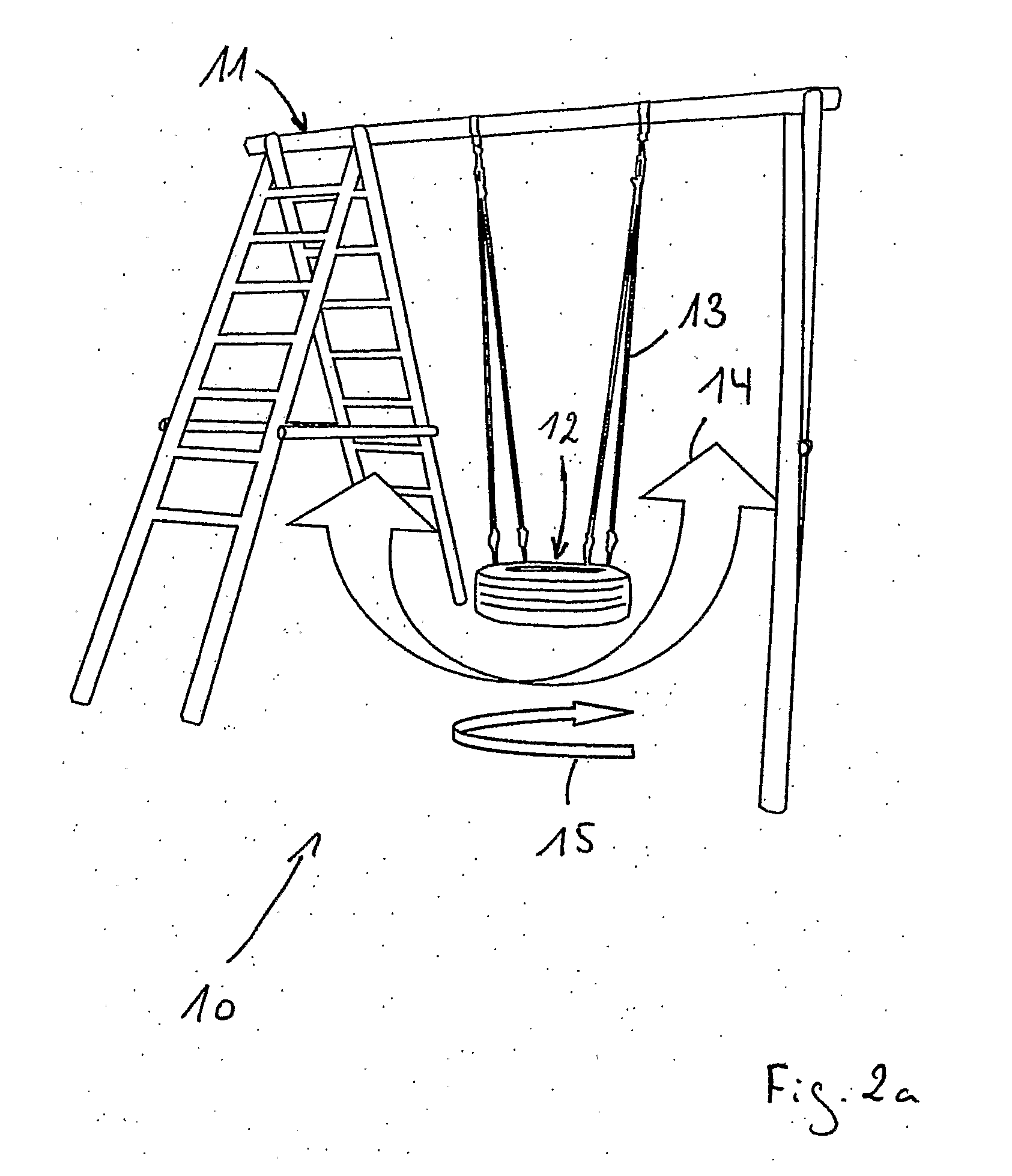 Playground Device With Motion Dependent Sound Feedback