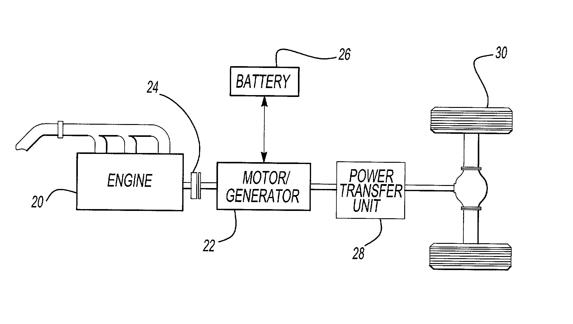 Control system and method for a parallel hybrid electric vehicle