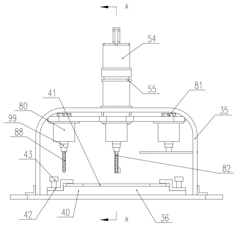 Miniature linear machining center based on electromagnetic clutch principle and using method