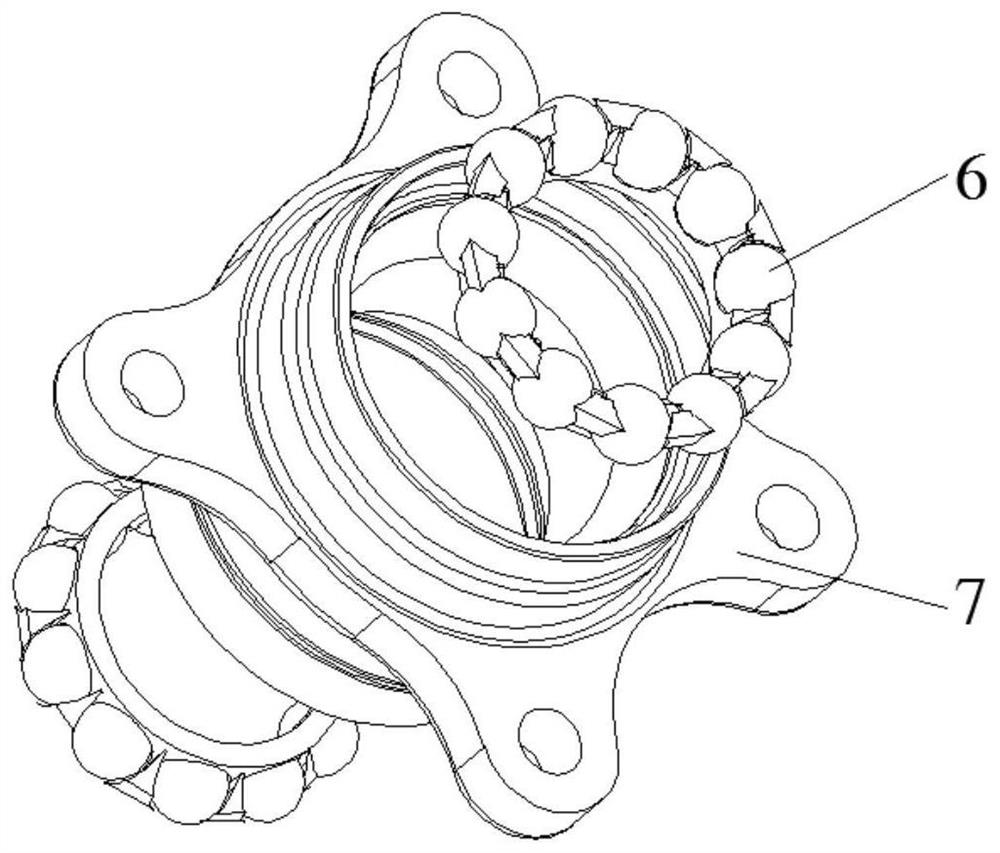 An automatic assembly machine and assembly method for an automobile hub bearing outer ring assembly