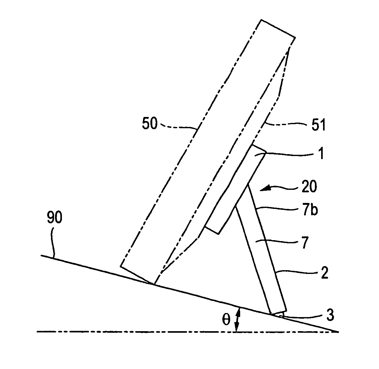 Support structure for liquid crystal television receiver and support structure for display device
