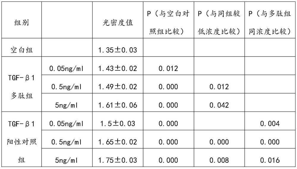 Transforming growth factor beta1 active polypeptide and application thereof