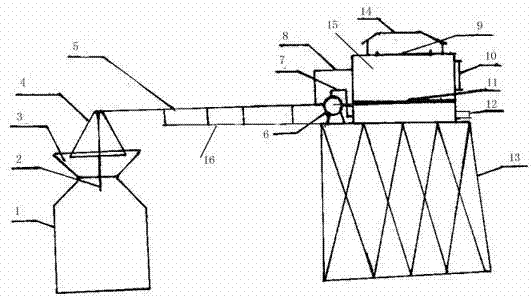 Tank opening overflowing gas collecting and processing device