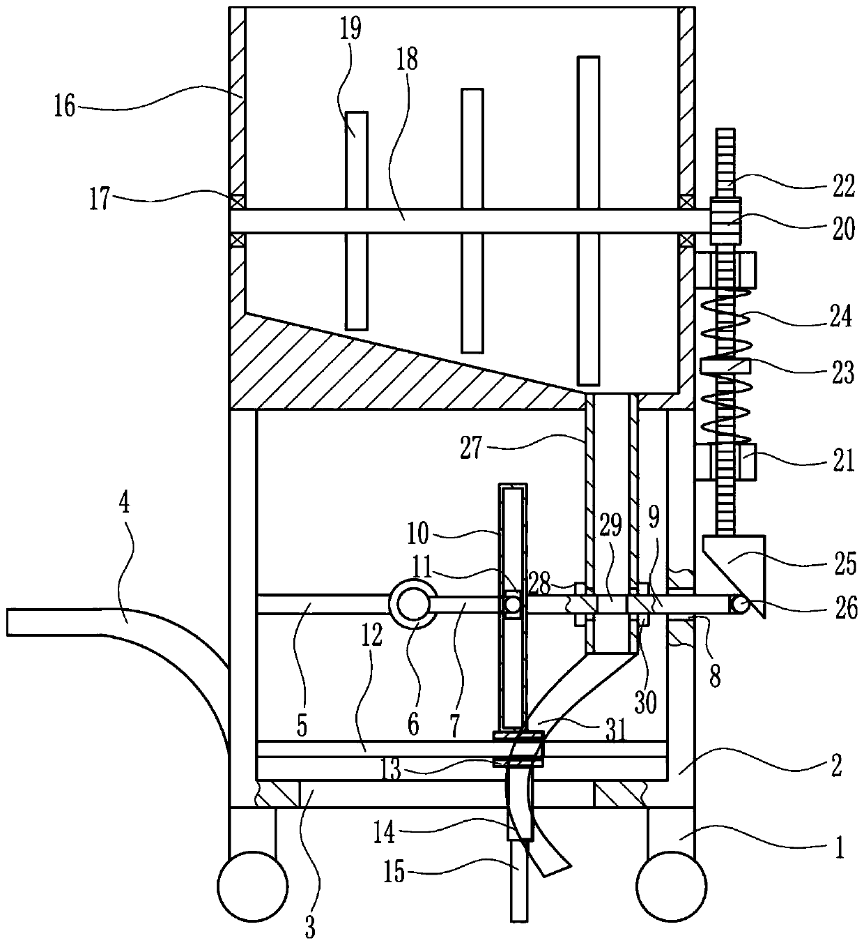 A kind of automatic cement laying equipment