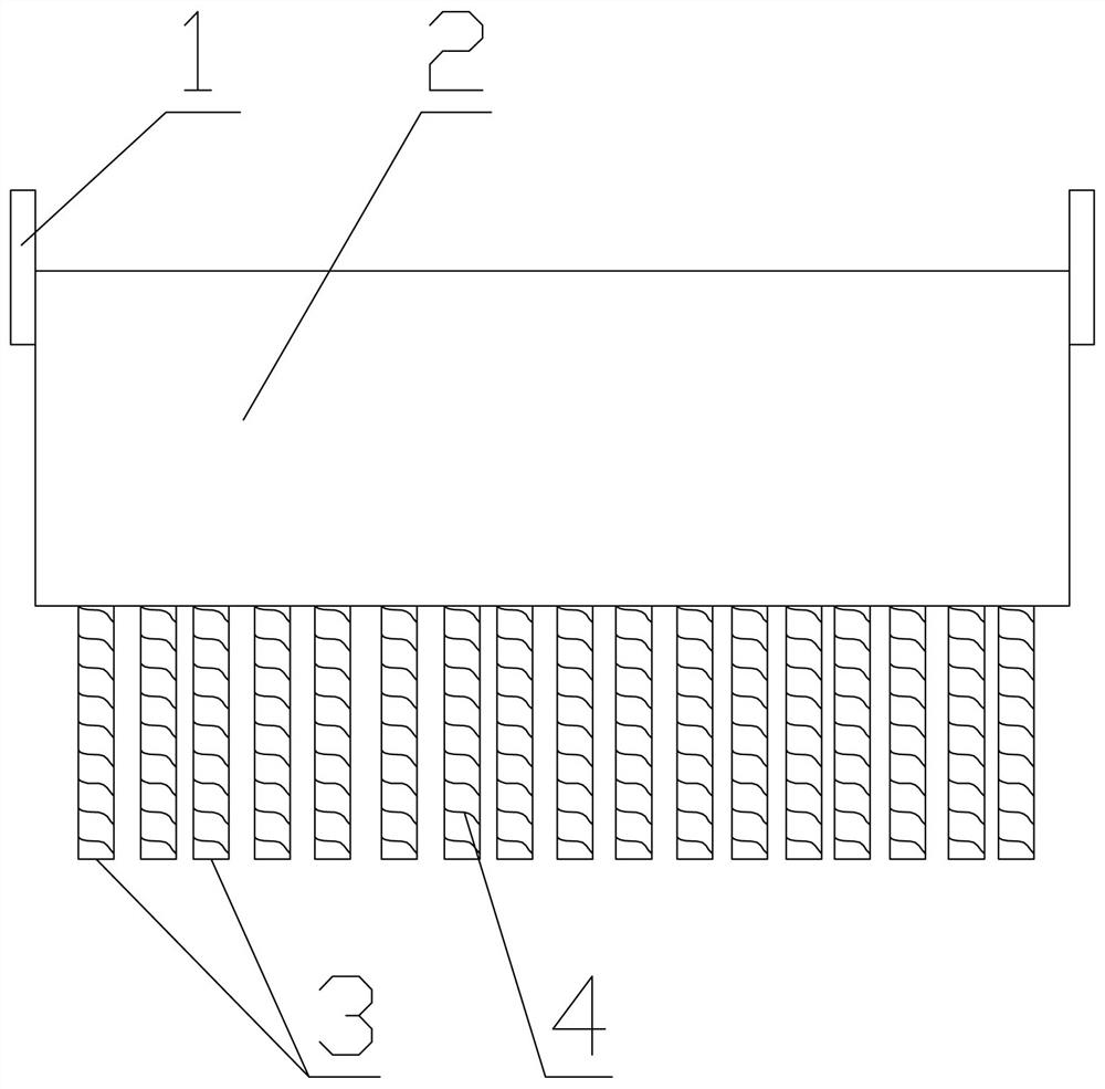 Rapid slag ladling device for molten steel in steel ladle