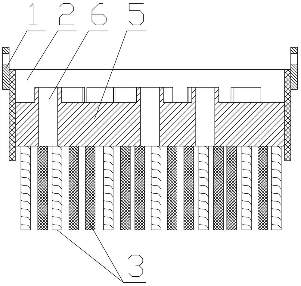 Rapid slag ladling device for molten steel in steel ladle