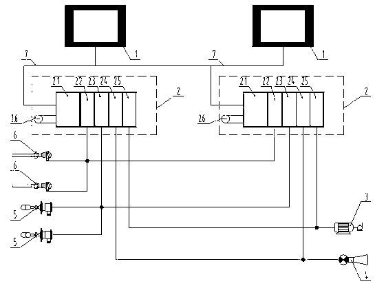 Soft logic measuring and controlling system of marine auxiliary machine