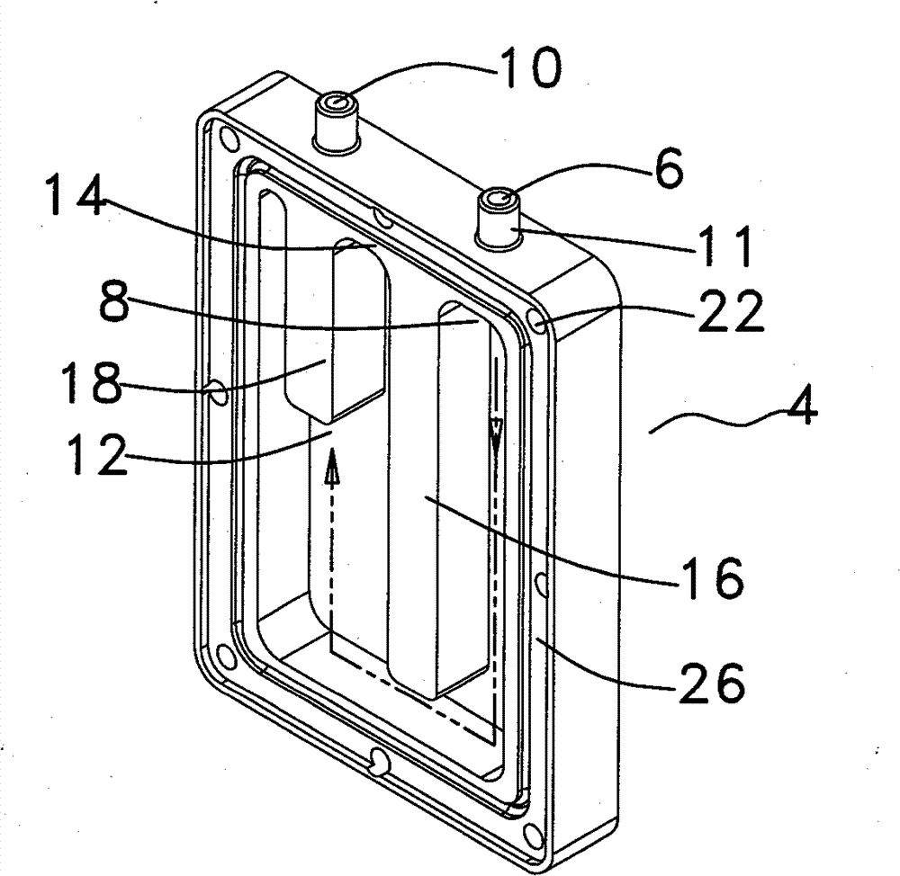 Liquid heating device, core of the the device and a fabricating method thereof