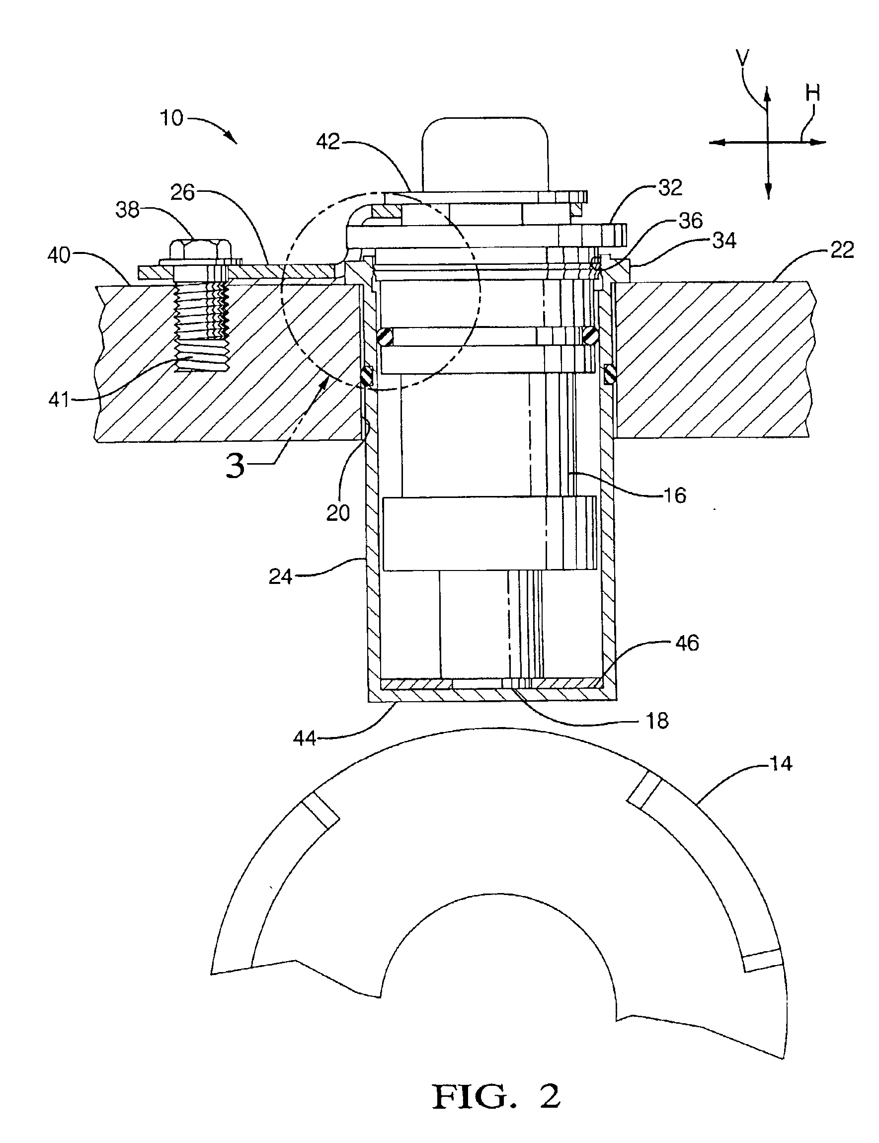Method and apparatus for probe sensor assembly