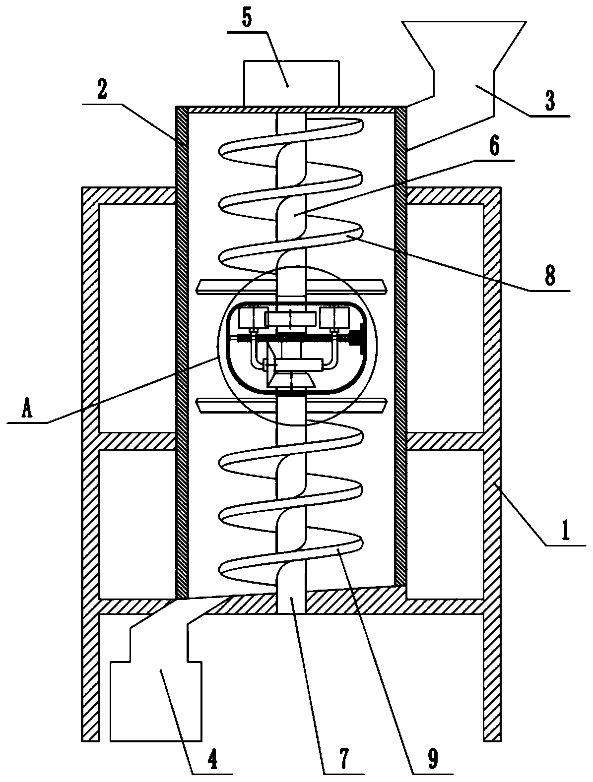 Building material processing device