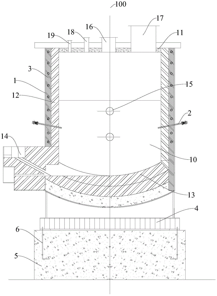 Method of adopting oxygen-enriched vortex bath smelting furnace to treat secondary copper-containing sundry