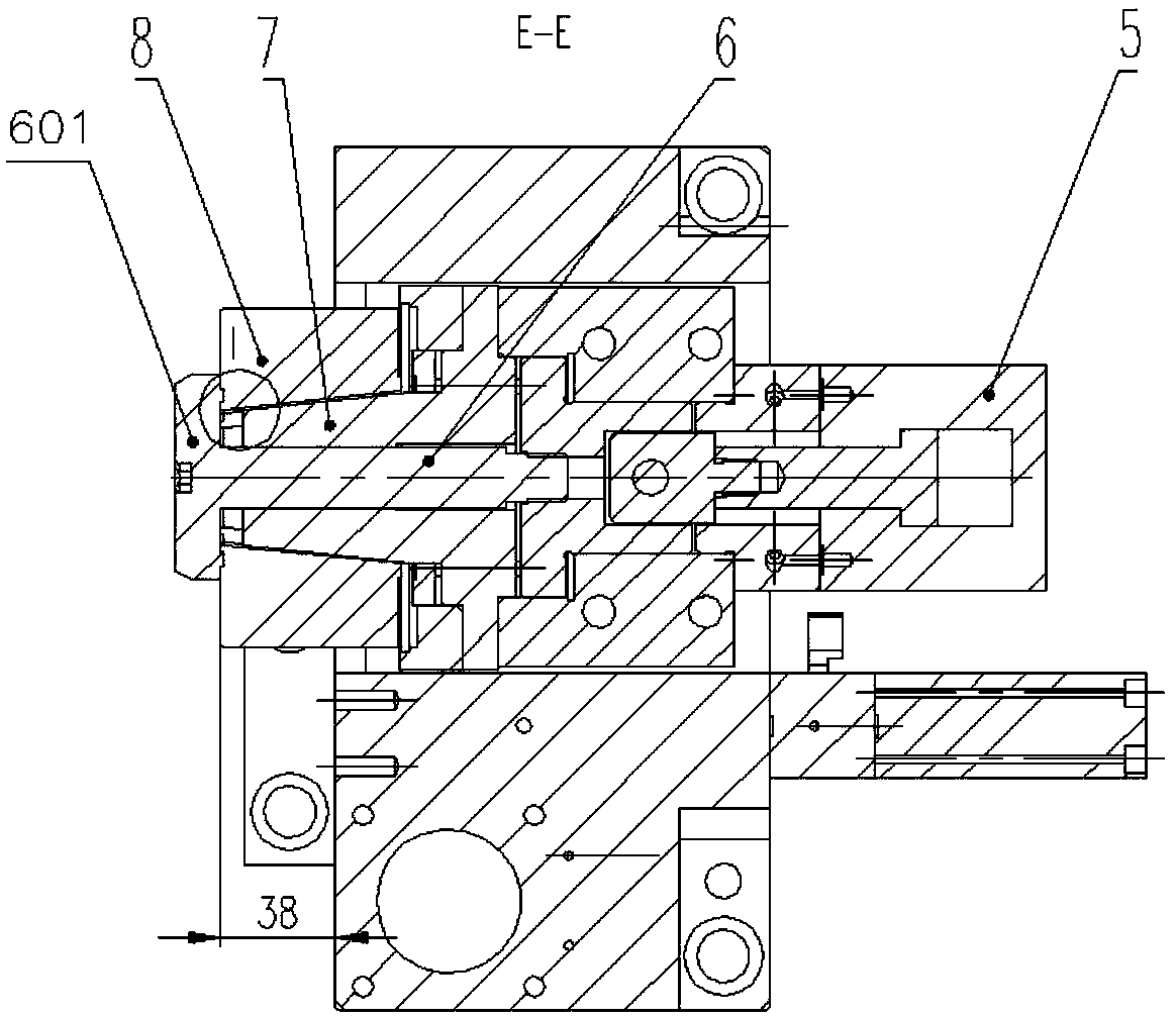 Hydraulic moving expansion sleeve positioning mechanism