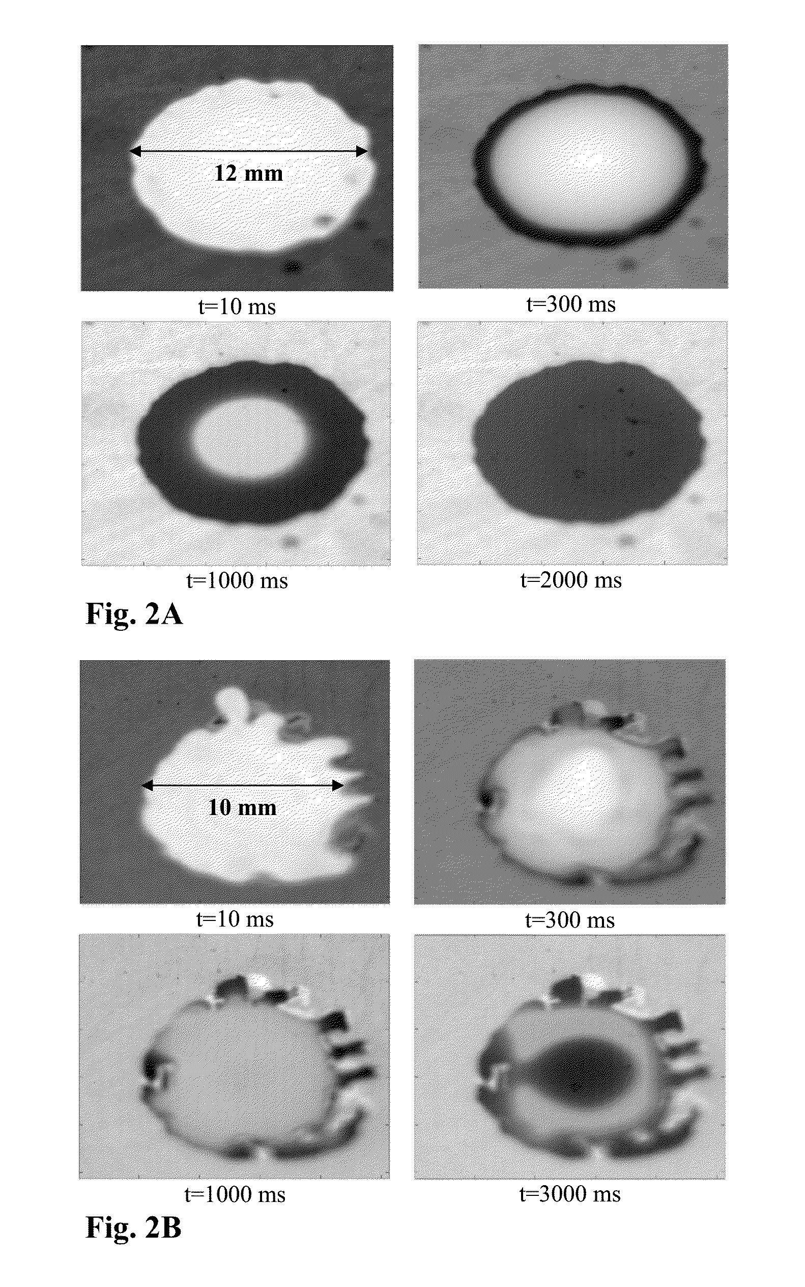 Formation of stable submicron peptide or protein particles by thin film freezing