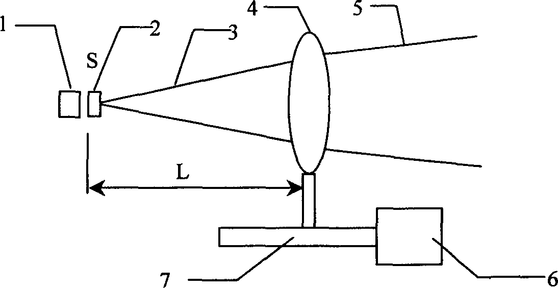 Zooming apparatus of long-distance large-range semiconductor laser lighting device