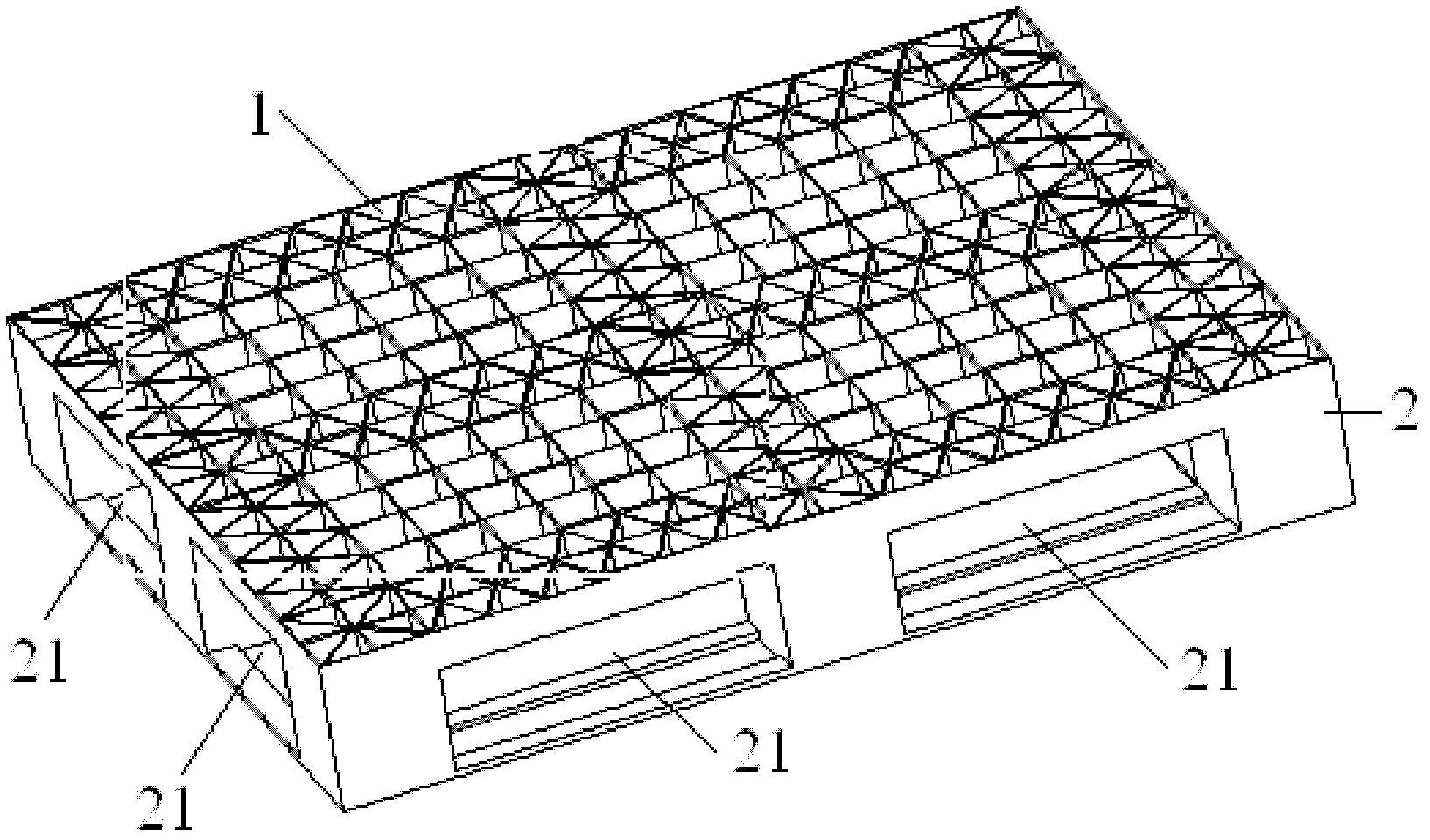 High-strength ultralight tray and preparation method thereof