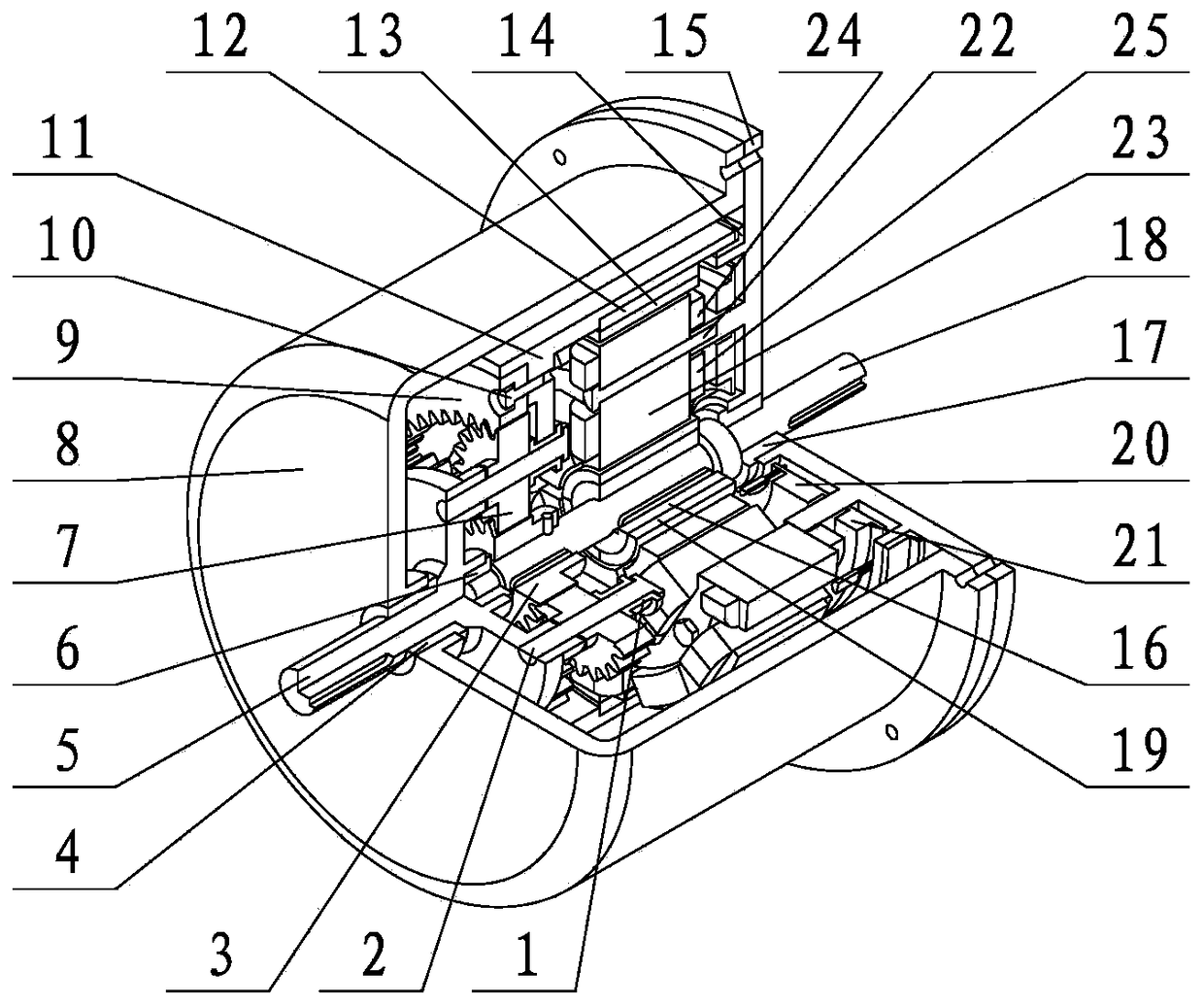 Dual-rotor input planet-gear speed reducer