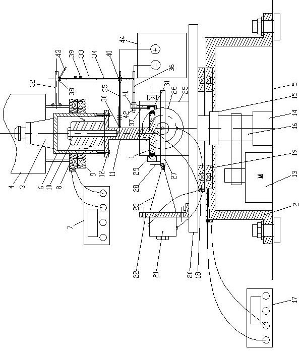 Multi-dimensional ultrasonic ELID grinding machining device for inner raceway of bearing