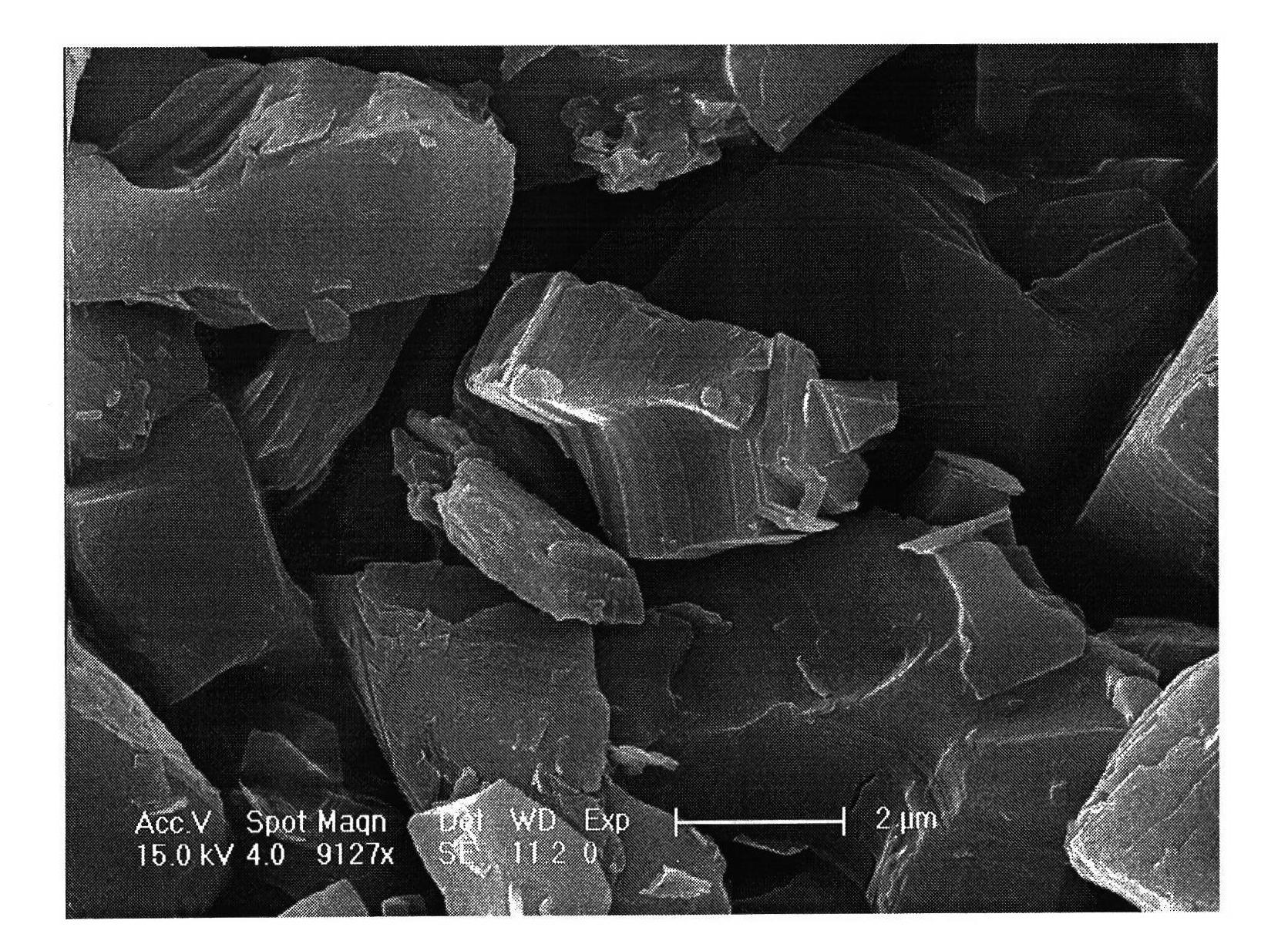 Method for preparing black phosphorus of negative electrode materials of high-capacity lithium-ion battery