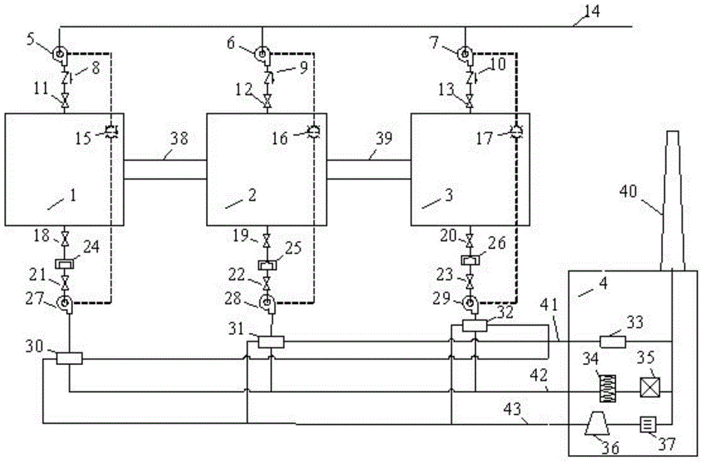 Airborne radioactive non-proliferation system for underground nuclear power plants