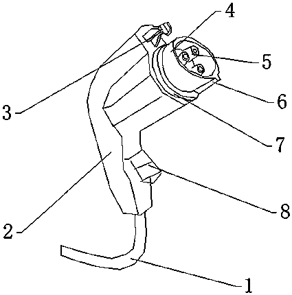 A lock device for charging port of charging pile of electric vehicle