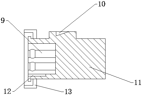 A lock device for charging port of charging pile of electric vehicle