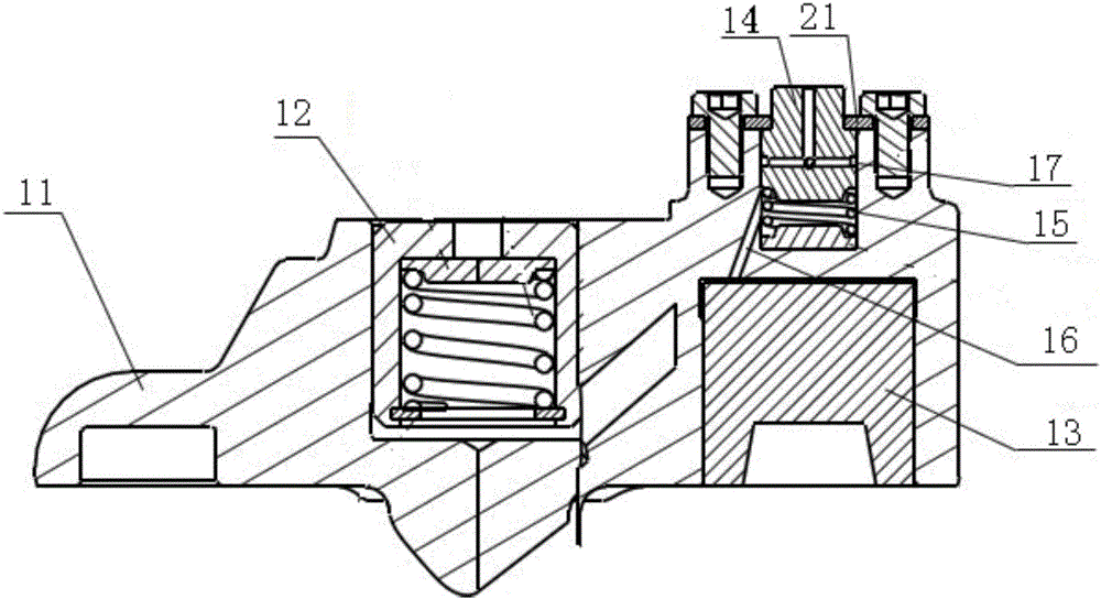 Valve bridge and rocker arm assembly and engine comprising same