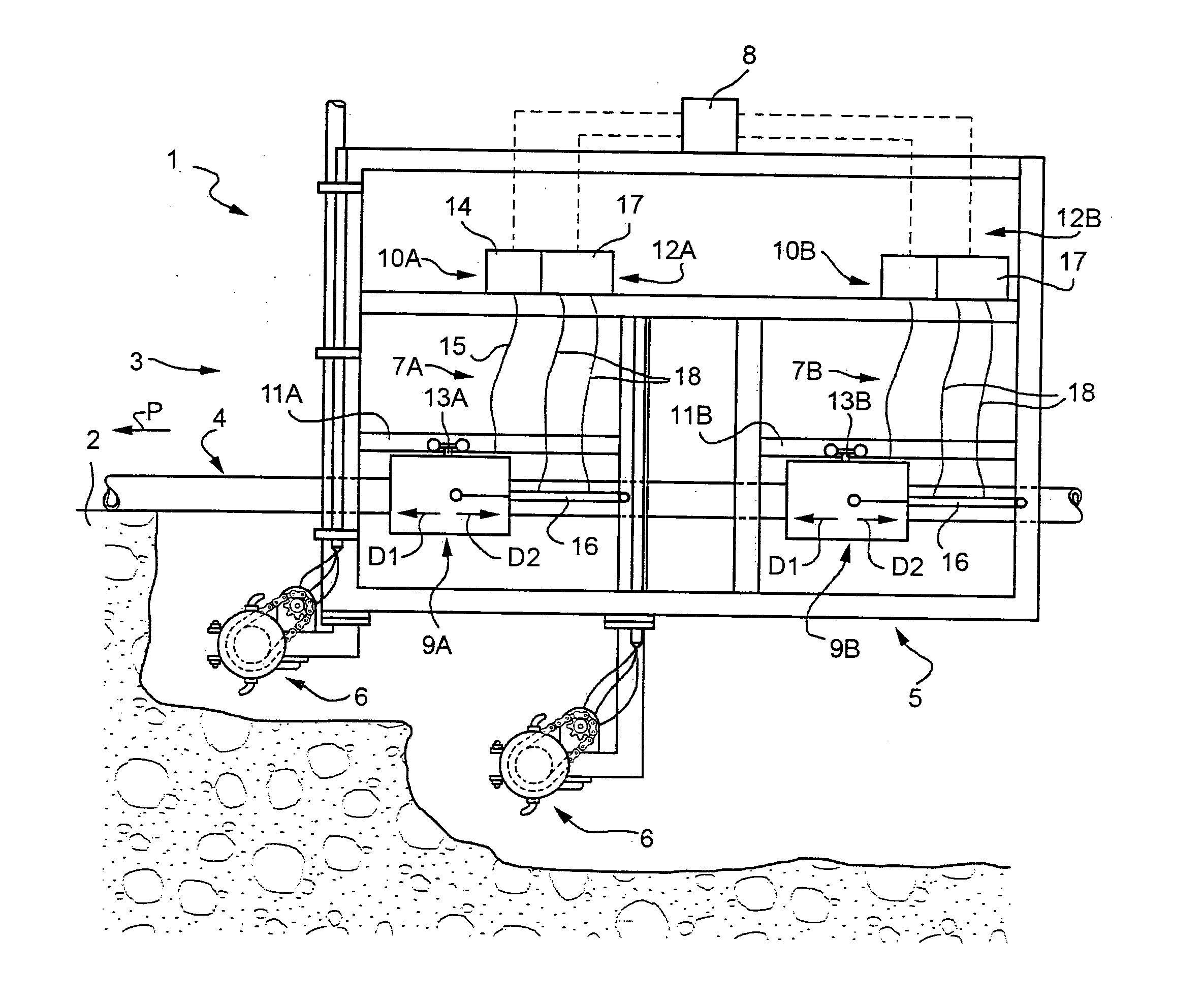 Gripper for continuous elongated members, vehicle movable along a continuous elongated member, and method of advancing the vehicle