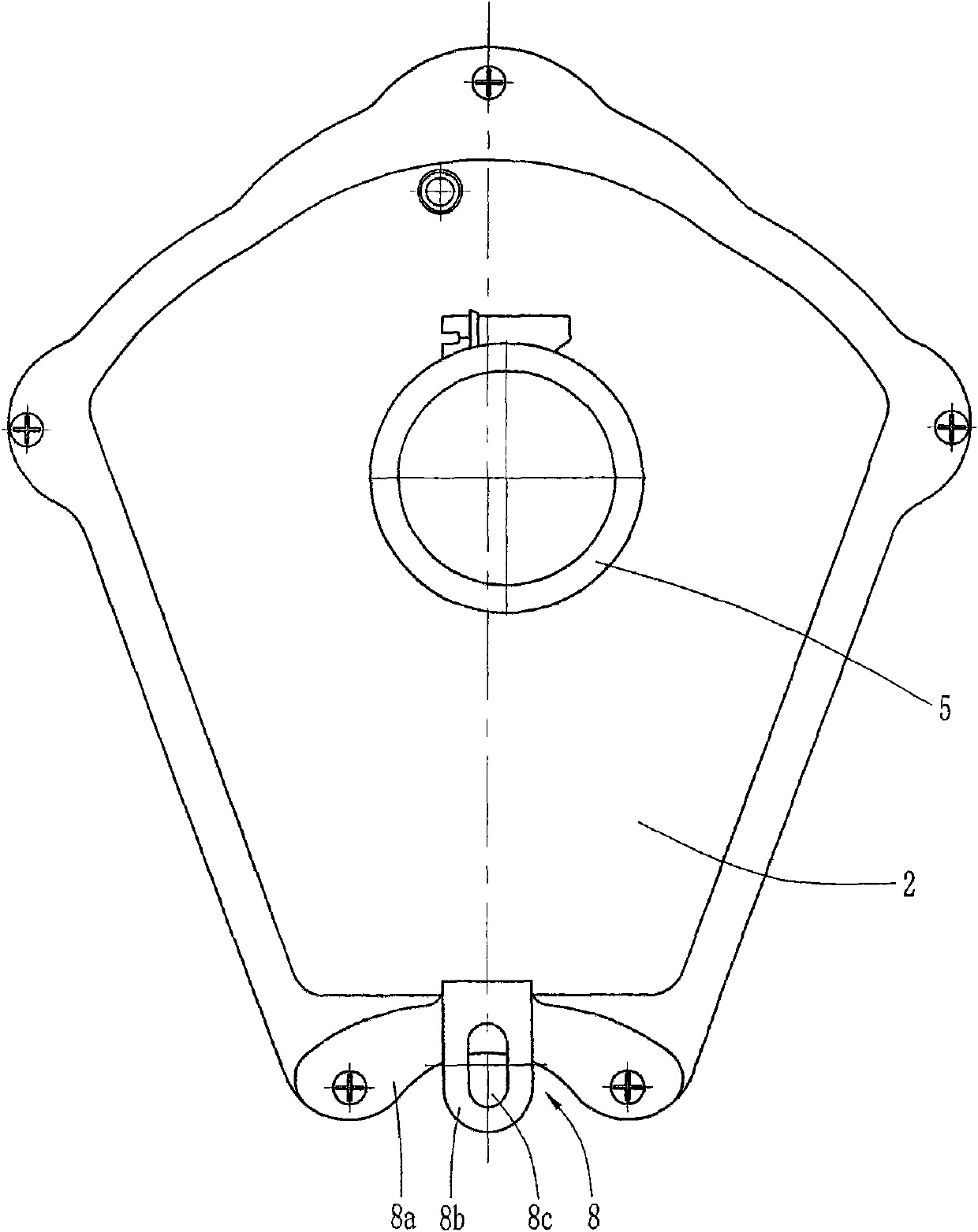 Water prevention and noise reduction air filter