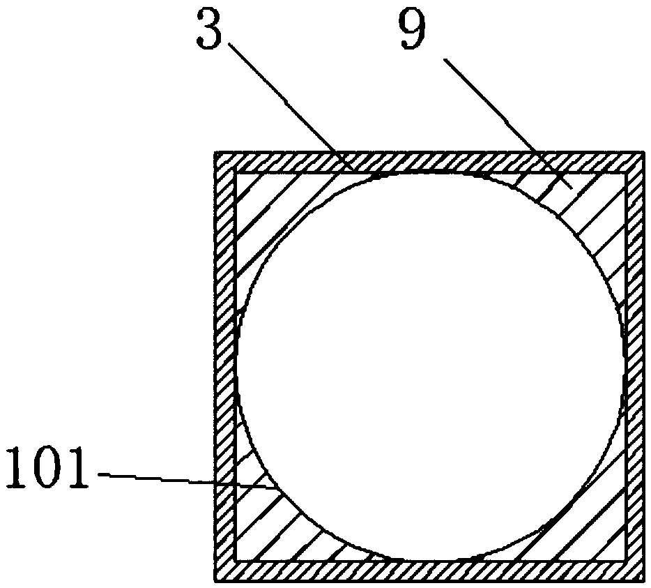 Connection joint structure for circular concrete filled steel tubular column and reinforced concrete beam and construction method thereof