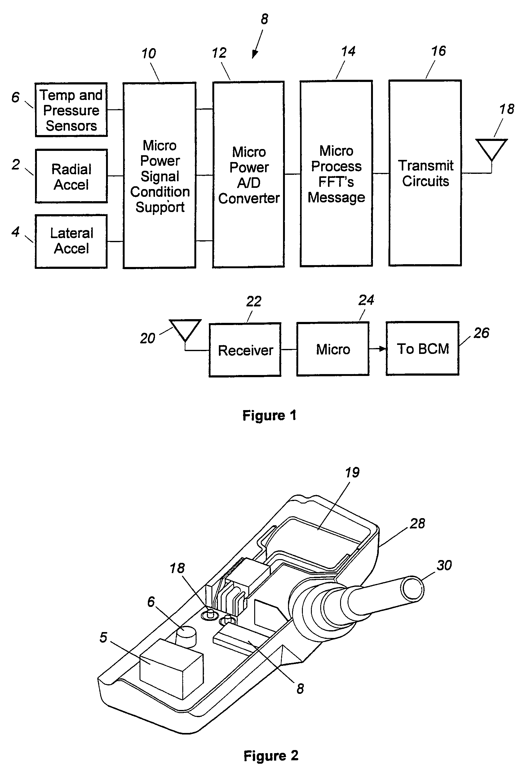 Tire and suspension warning and monitoring system