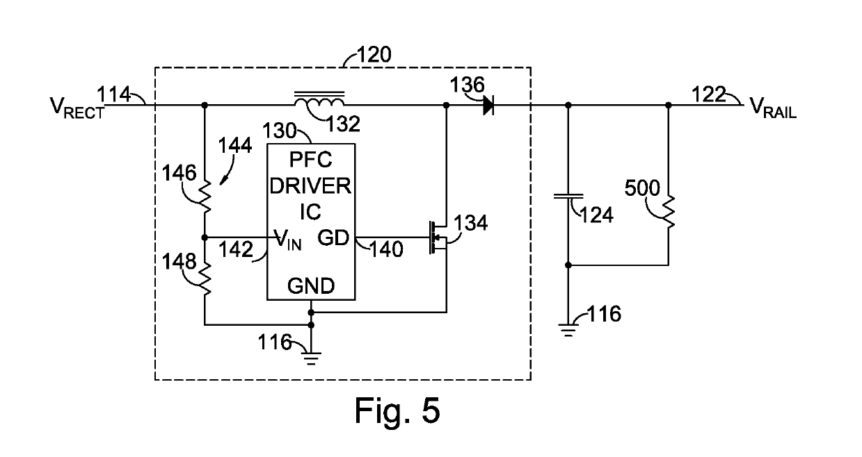 Frequency controlled dummy load to stabilize PFC operation at light load conditions