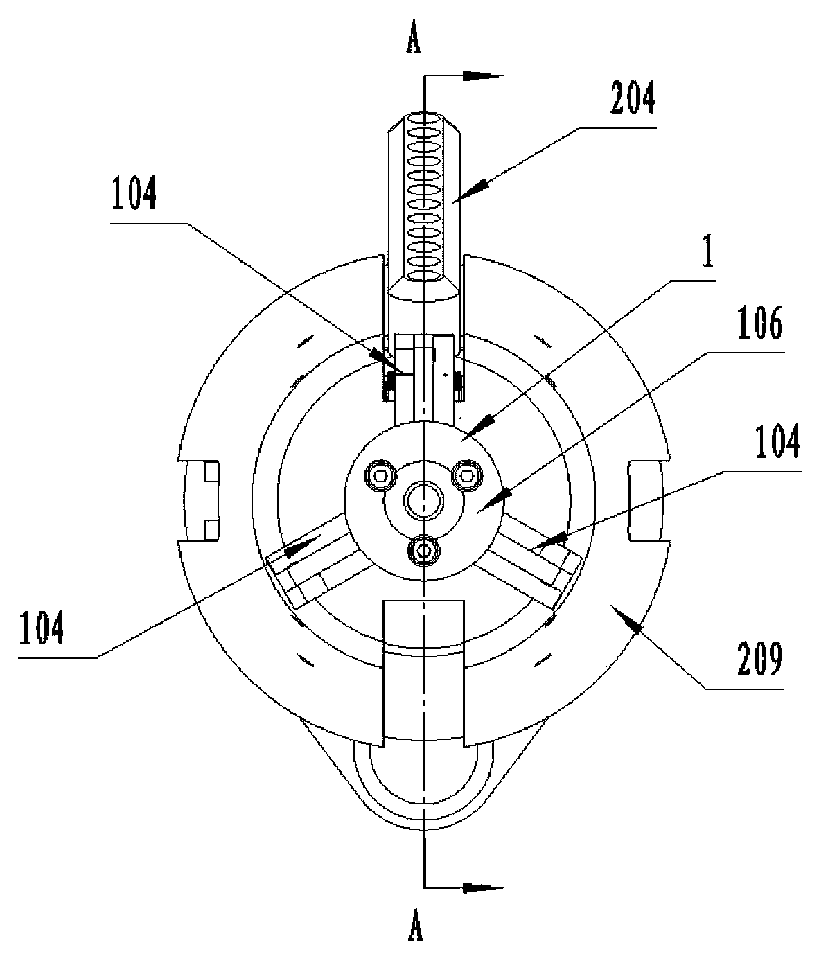Drilling tool internal thread rotary detection device based on magnetic memory effect