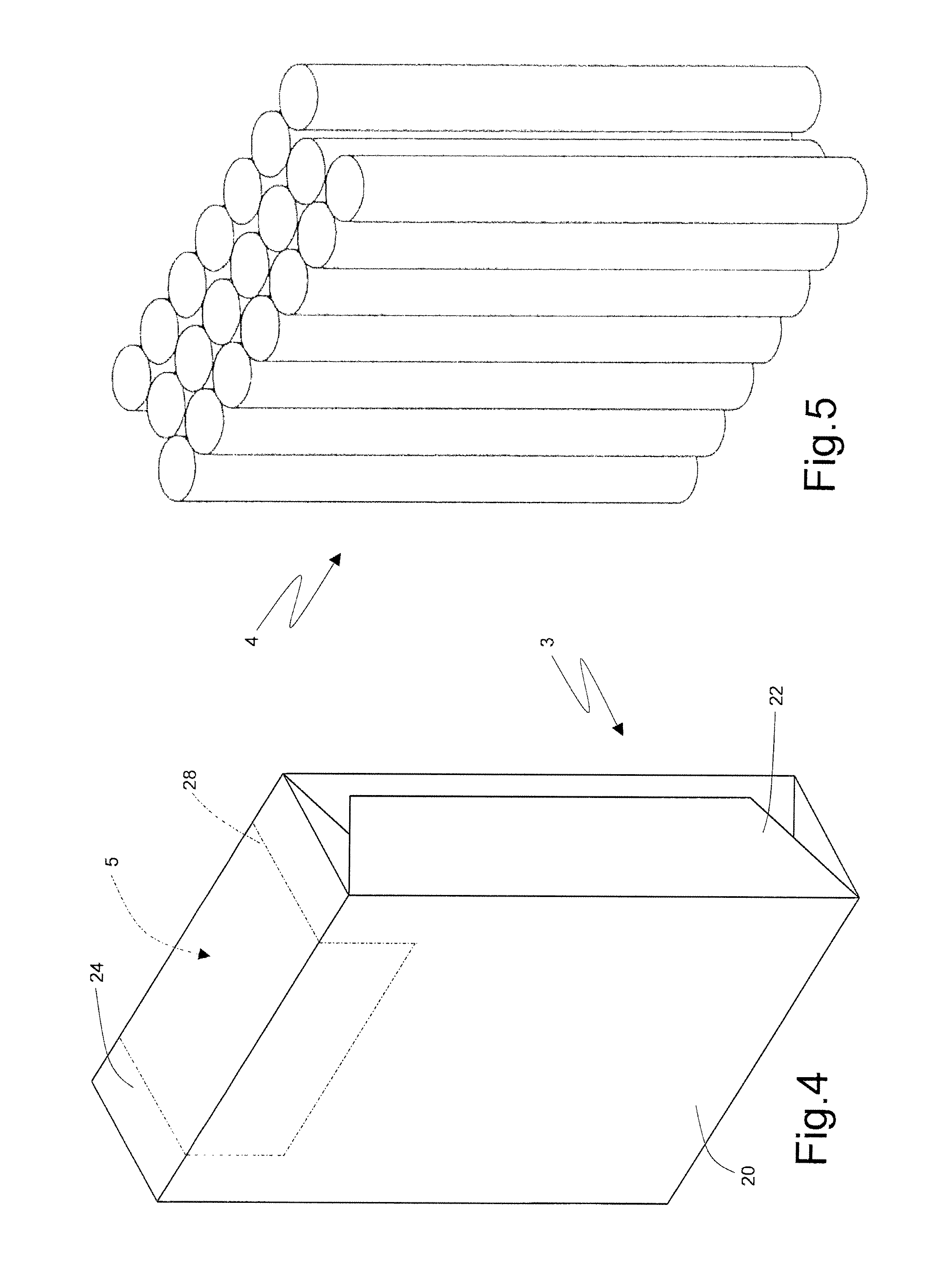 Rigid hinged-lid package and relative packing method and machine