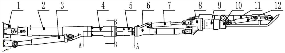 Modularized drill boom and drill jumbo