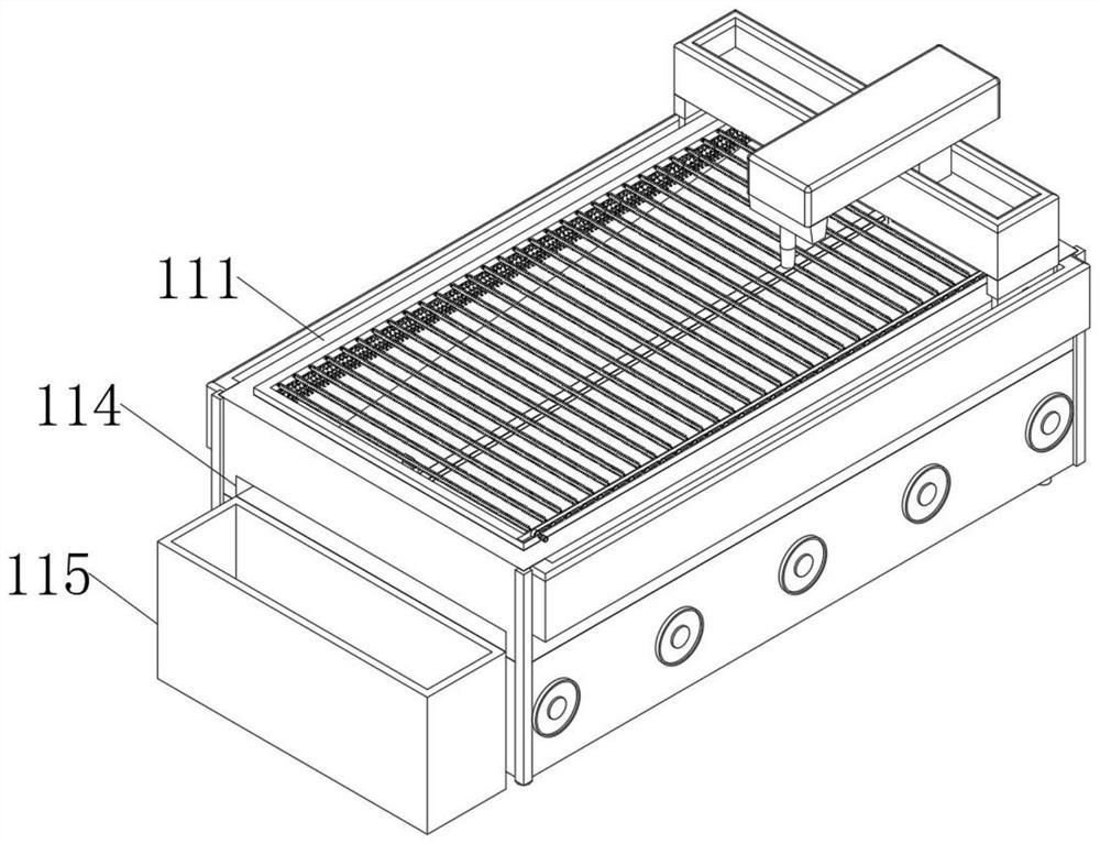 Laser cutting device capable of conveniently removing cutting residues