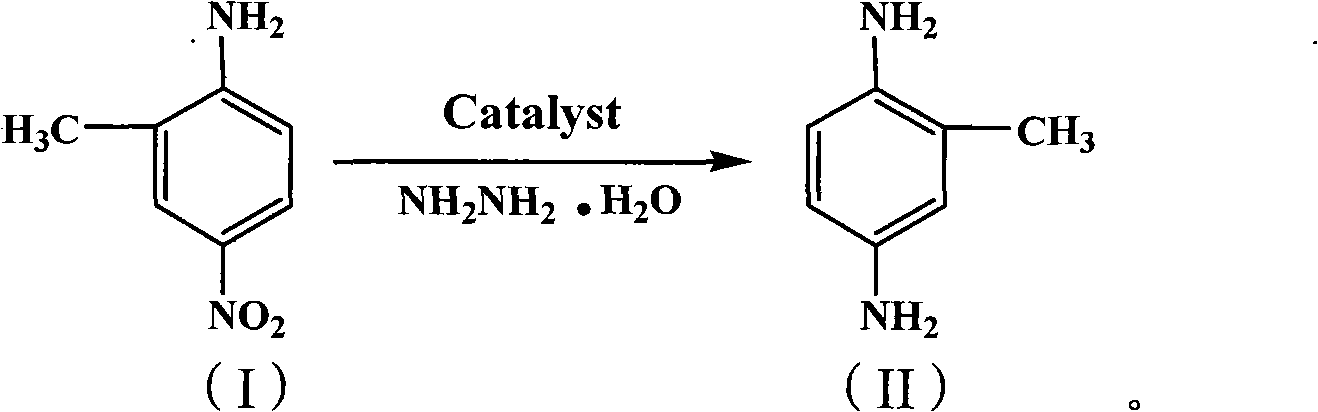 Green synthetic method of 2,5-diaminotoluene
