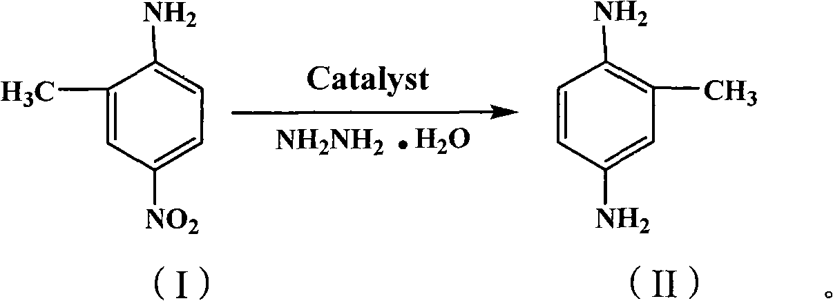 Green synthetic method of 2,5-diaminotoluene