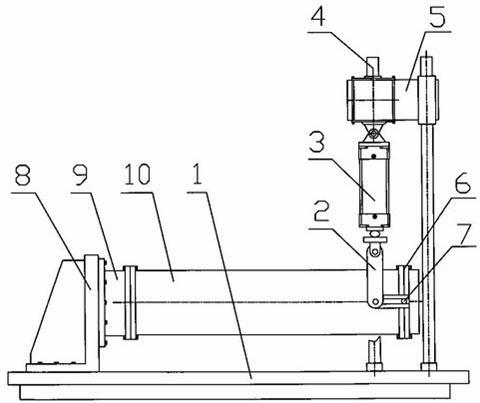 Swing testing machine for metal hose