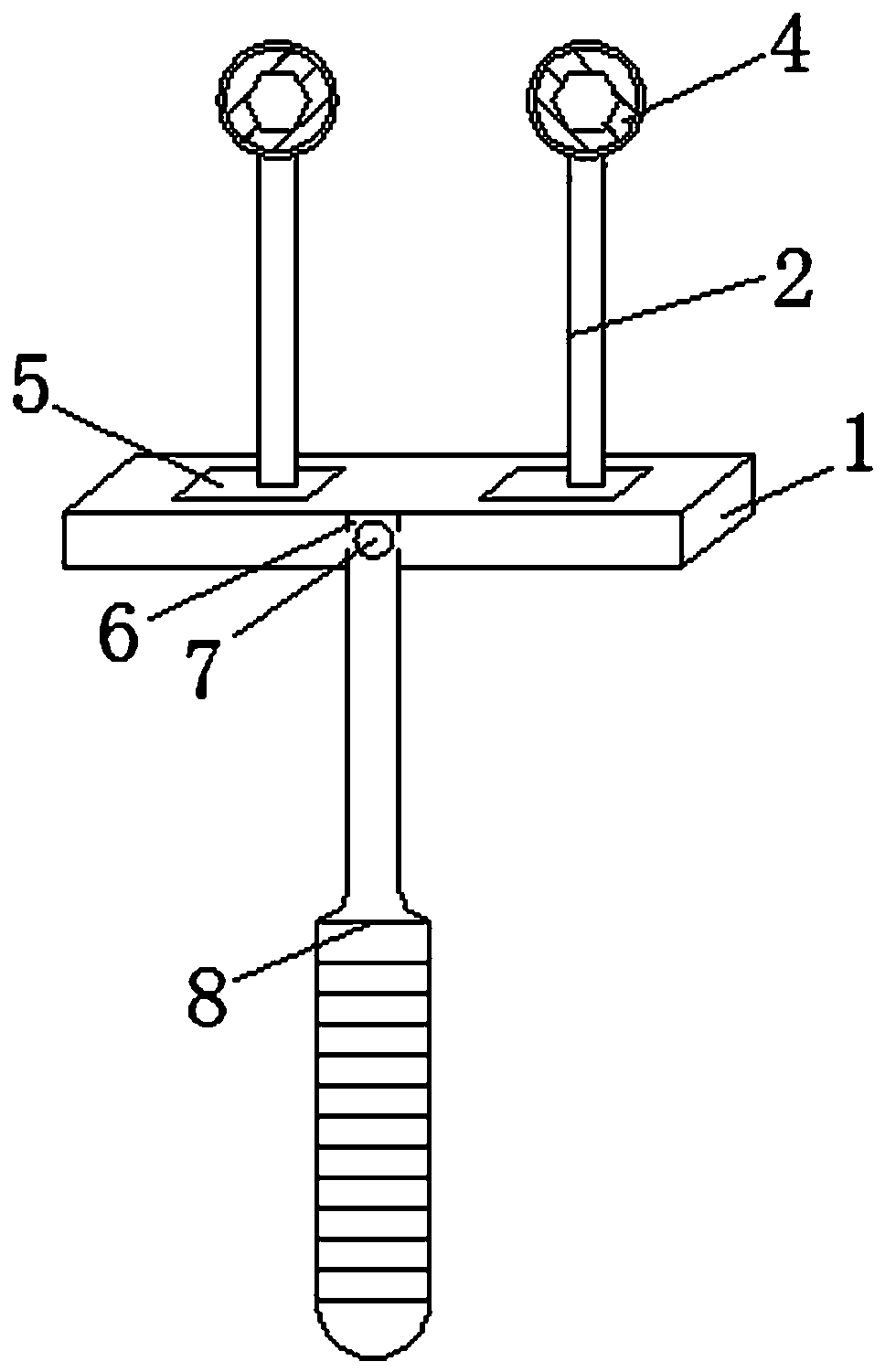 Rapid mounting and dismounting tool for UT wire clamp