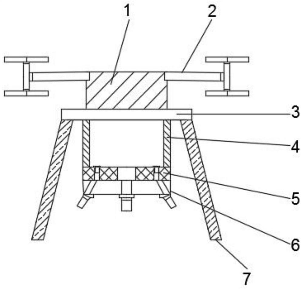 Eight-rotor-wing unmanned aerial vehicle surveying and mapping device for natural resource investigation