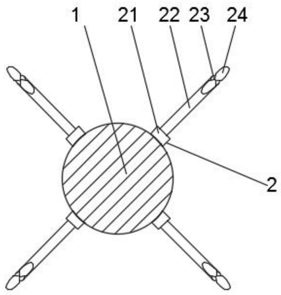 Eight-rotor-wing unmanned aerial vehicle surveying and mapping device for natural resource investigation