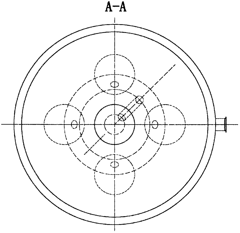 Large-capacity oil shale carbonization circular furnace with star-shaped arch gas distribution device