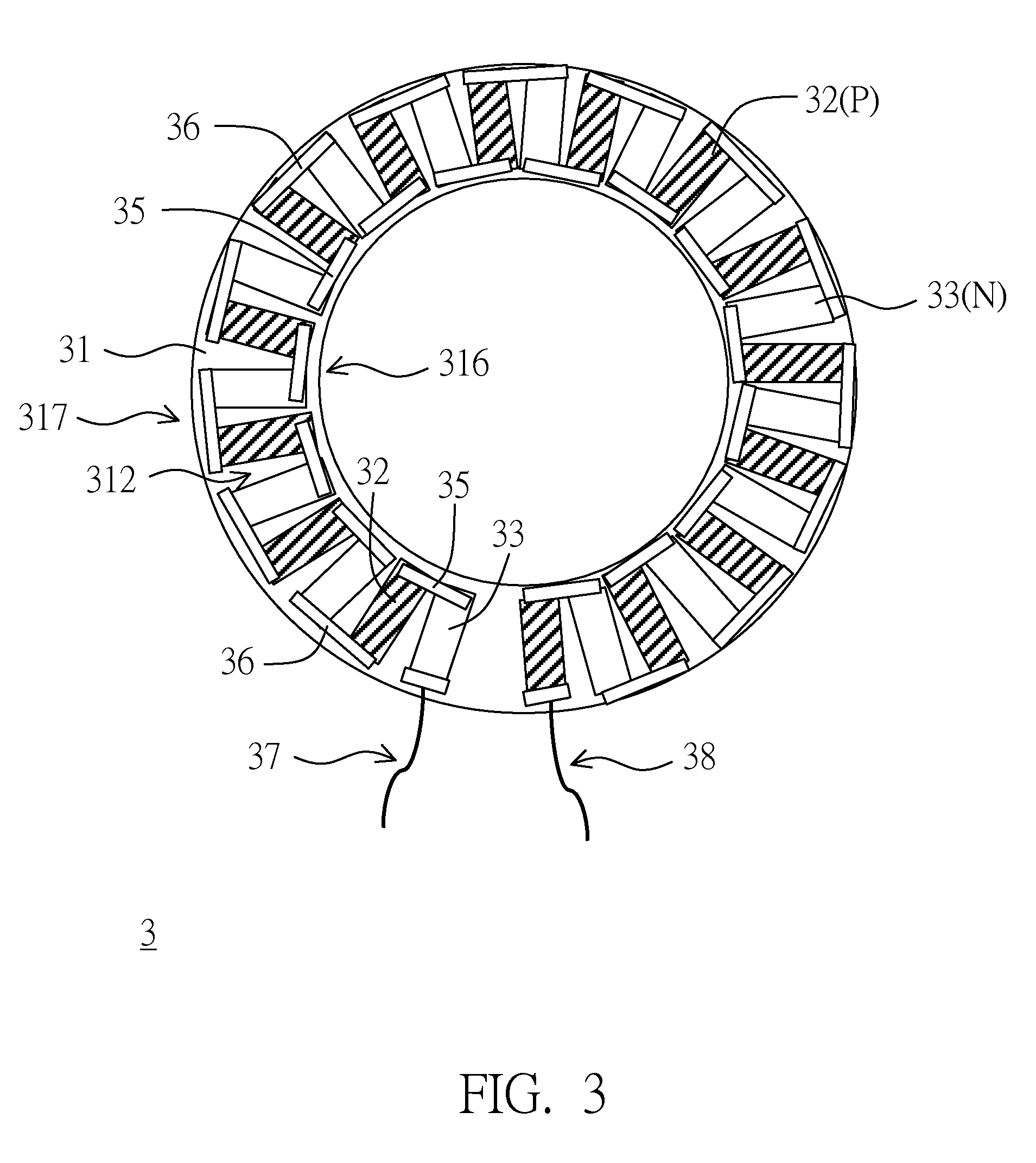 Thermoelectric device with thin film elements, apparatus and stacks having the same